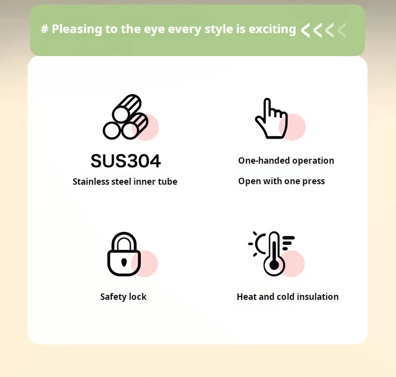 THERMOS Stainless Steel Vacuum Bottle – 350/500ml Hot & Cold