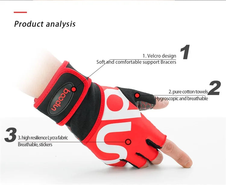 Half Finger Gym Gloves for Weight Training