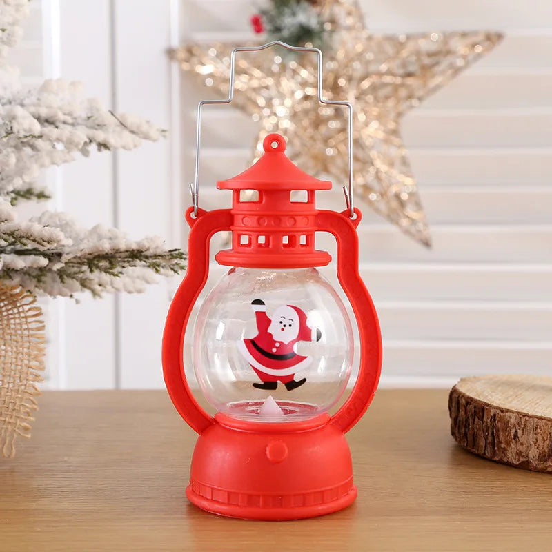 Christmas Decorations LED Lantern Lights Santa Claus Merry Christmas Home Decorations Santa Claus New Year Gifts Night Light