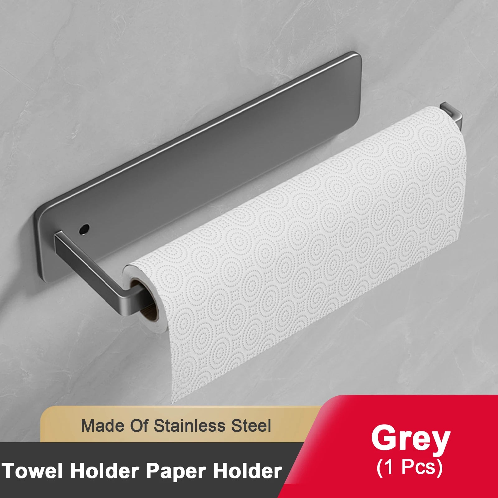 Kitchen Paper Towel Holder Adhesive Tissue Hanger Toilet Roll Paper Dispenser Cabinet Storage Napkin Rack Bathroom Accessories