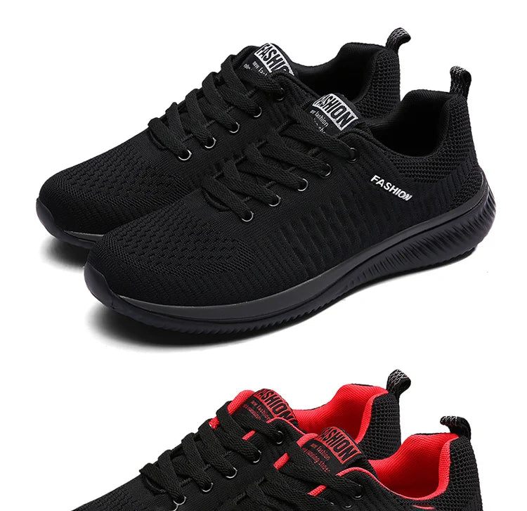 Men’s Lightweight Running Sneakers – Breathable Mesh Casual Shoes