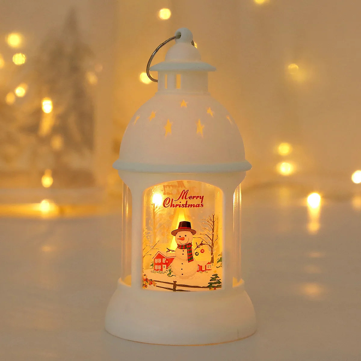 Christmas Lantren Led Light 2024 Christmas Decoration for Home Room Bedroom Fairy Lights Navidad New Year Decorative Lamp