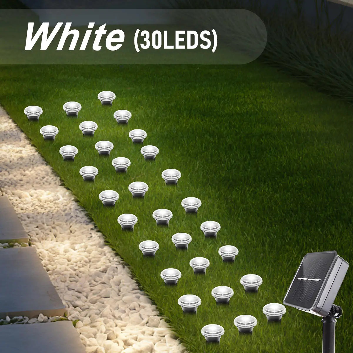 LED Solar Lights 8 Modes Outdoor Solar Garden Lights Waterproof Lawn Pilot Lamps for Trails Camping Yards Decorative Lighting