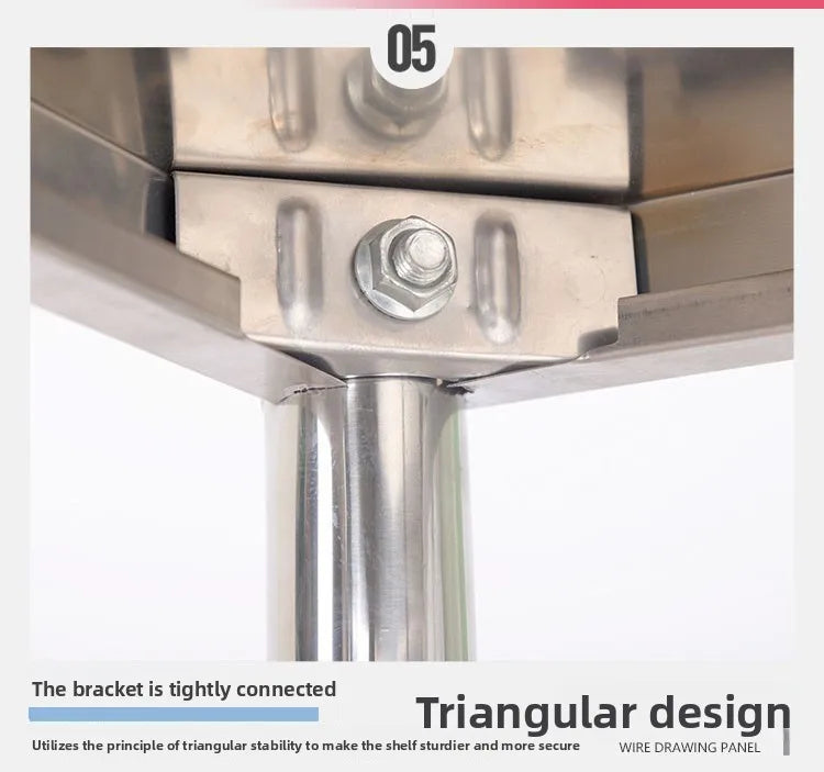 Stainl Steel Kitchen Storage Ra Stand Multi-Layer Microwave Organizer elf Utensil Storage Cabinet Floor Mounted