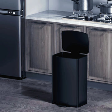 Kitchen Eye-Catching Garbage Can High-Standing Trash Bin Stylish Home Living Room Roller Creative Mobile Bedroom Bin