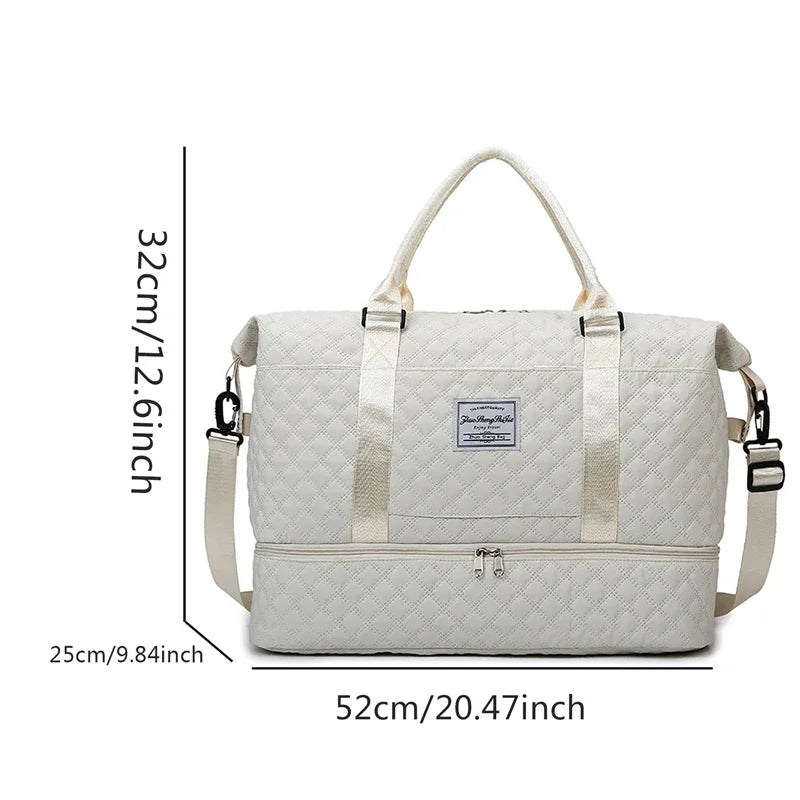 Lightweight Luggage Bag, Large Capacity Travel Duffle Bag Gym Tote Bags, Shoulder Weekender Overnight Bag