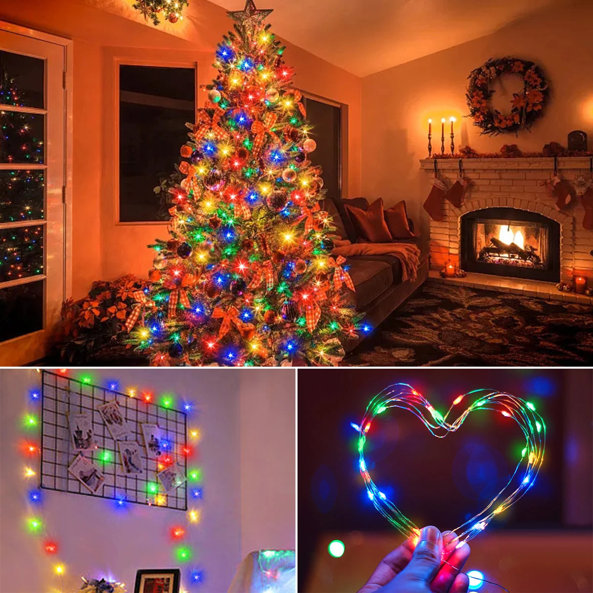 Outdoor LED String Lights Garland 100M Waterproof Fairy Light Festoon 220V Copper Wire Chain Lamp Christmas Wedding Party Decor