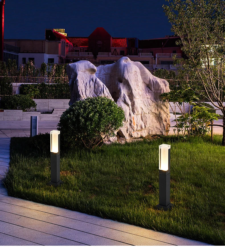 Outdoor Waterproof Lawn Lamp Modern Minimalist Villa Garden Lights Community Courtyard Path LED Landscape Lighting AC110/220V