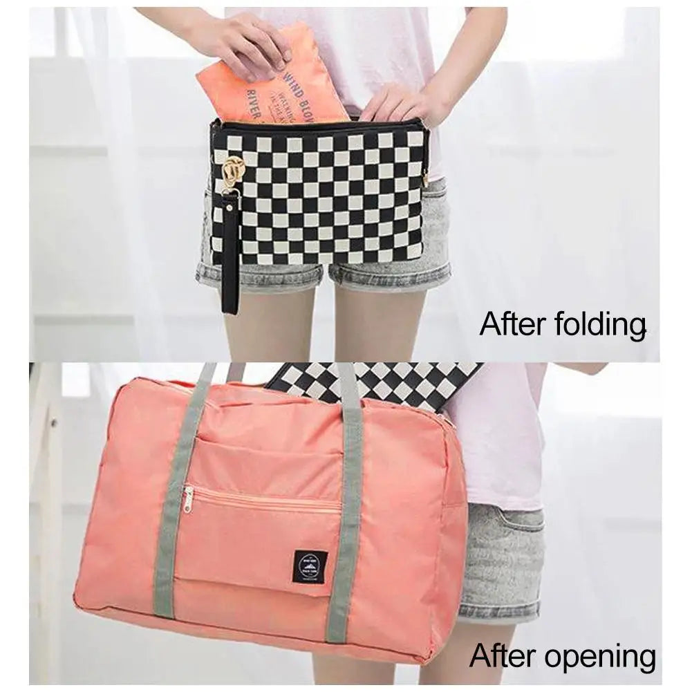 Travel Bag Folding Travel Storage Bag Travel Storage Bags Boarding Luggage Clothes Handbags Picnic Move House Large Handbag