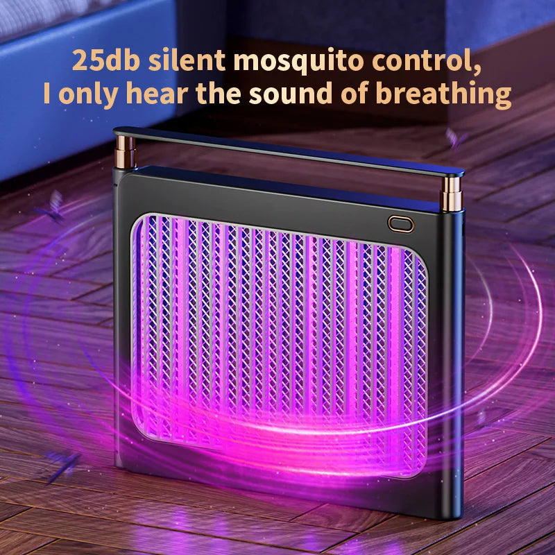 Rechargeable Energy Saving Mosquito Killer Lamp UV Trap Shock Safe Design 100㎡ Coverage Auto On Off No Chemicals Indoor Outdoor