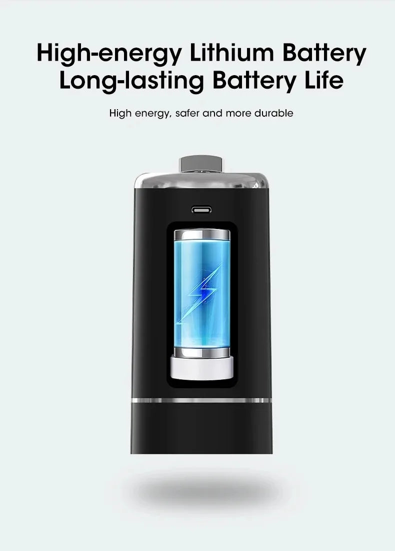 Foldable Water Dispenser Pump Handheld Portable USB Rechargeable Electric for Bottle Jug No Spill Quick Flow Desk Travel Camping