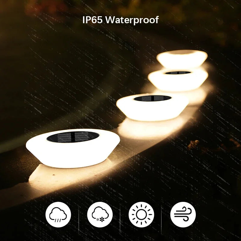 1/4Pack Solar Lights LED Lawn Lamp Outdoors Floor Lamp Landscape Light with On/Off  for Garden Pathway Yard Deck Camping Decor