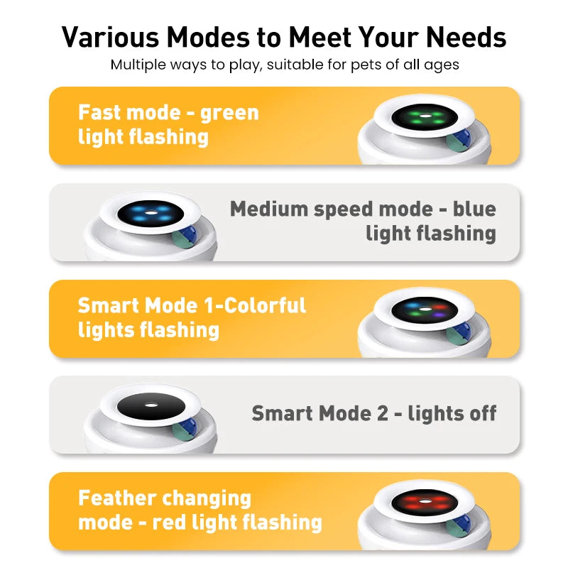 2-in-1 Smart Interactive Cat Toy Set Feather