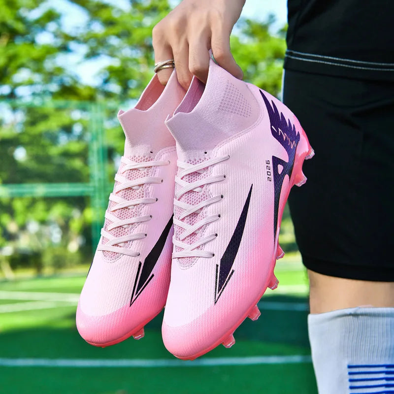 Men’s Soccer Shoes – High Ankle, Non-Slip, Ultralight Boots