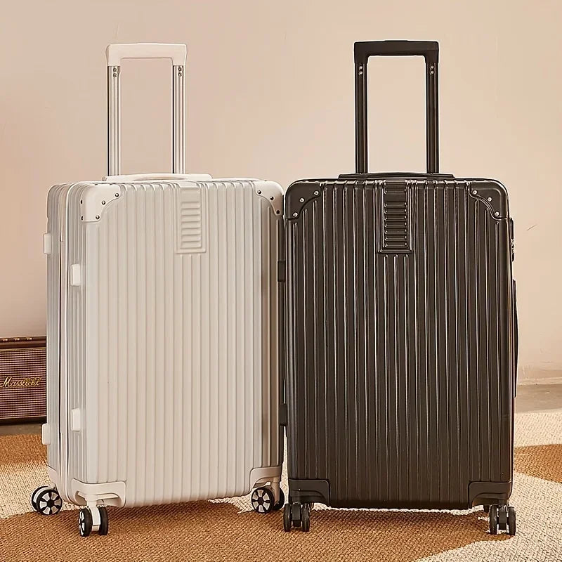 Aluminum Alloy Carry-On Luggage with Cup Holder Spinner Case