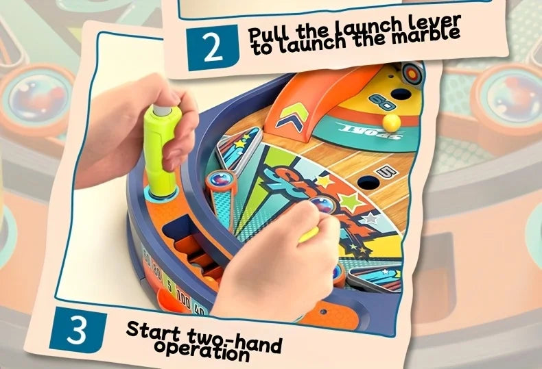 Kids Pinball Table - Two-player game, fun game, improve children's skills