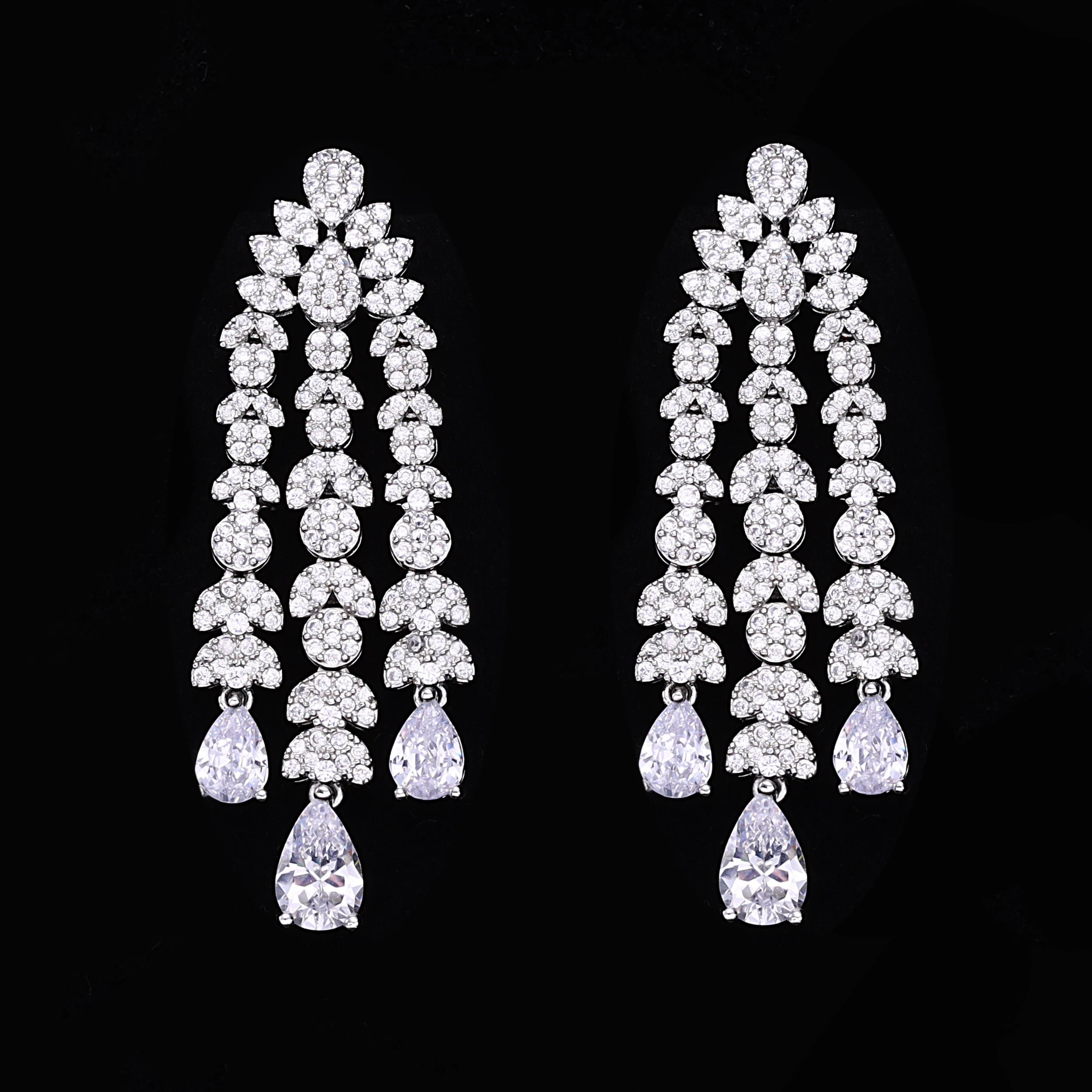 2024 Hot selling 4-piece Bride Wedding Jewelry Set with Cubic Zirconia Dubai Luxury Jewelry Set