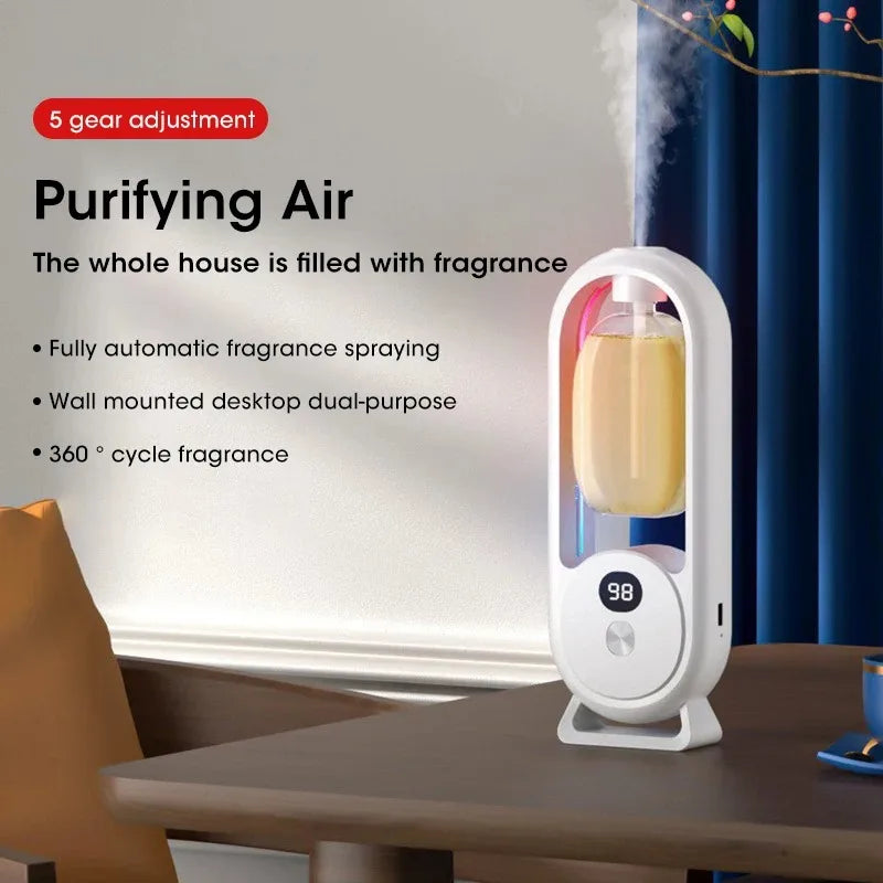 Automatic Nebulizer Essential Oil Diffuser Home Fragrance Machine Kitchen Toilet Deodorizer Perfume Scent Machine