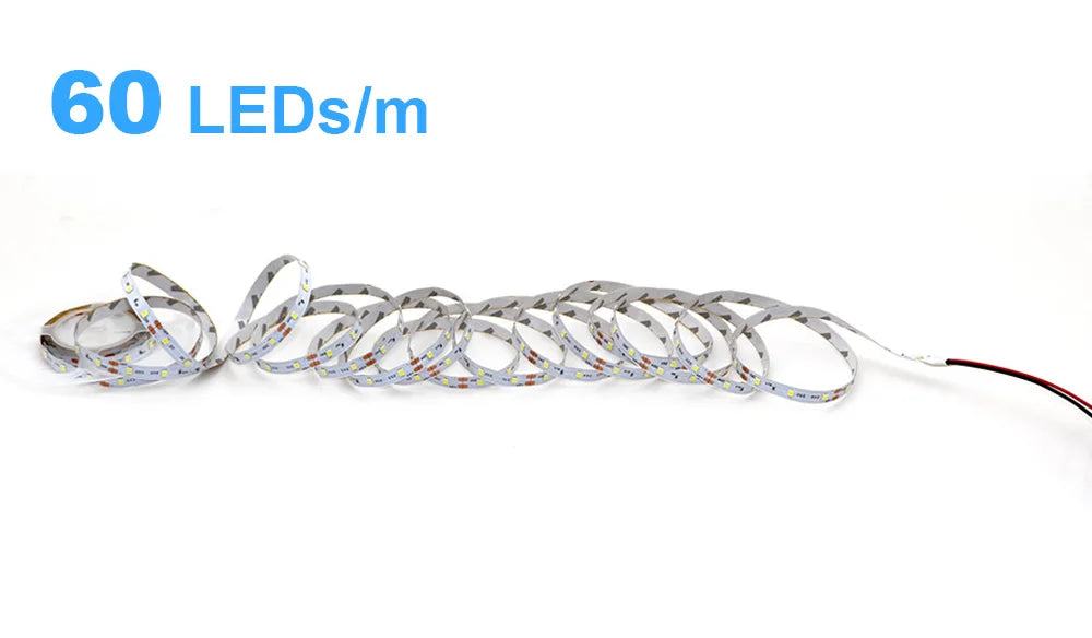 2835 5M 300 600 1200LEDs LED Strip DC12V 24V 120LEDs/m Home Waterproof IP65 Lamp Strip  Flexible And Cuttable Soft Lamp Bar