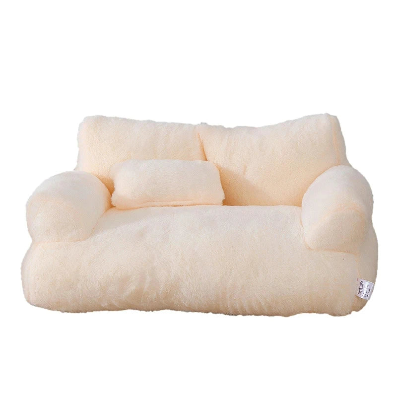 Luxury Plush Cat Sofa Bed for Cats Small Dogs