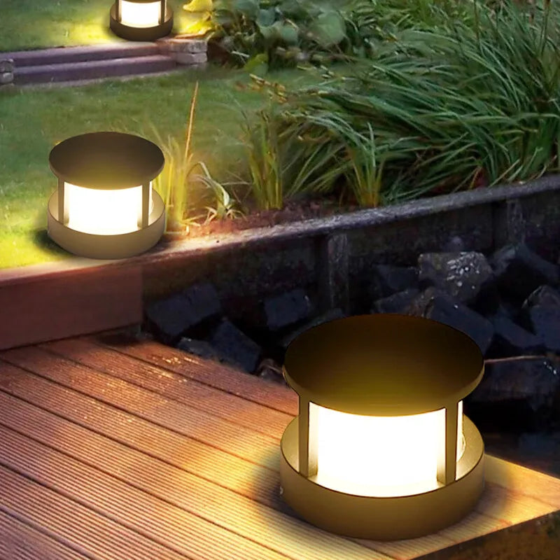 Outdoor 6W 12W  LED Lawn Lamp New Style Waterproof IP66  Garden Path Square Landscape Lawn Lights 110V 220V Warm White Lighting