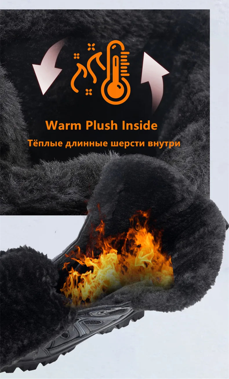 Men’s Waterproof EVA Rain Boots – Non-Slip Winter Snow Shoes