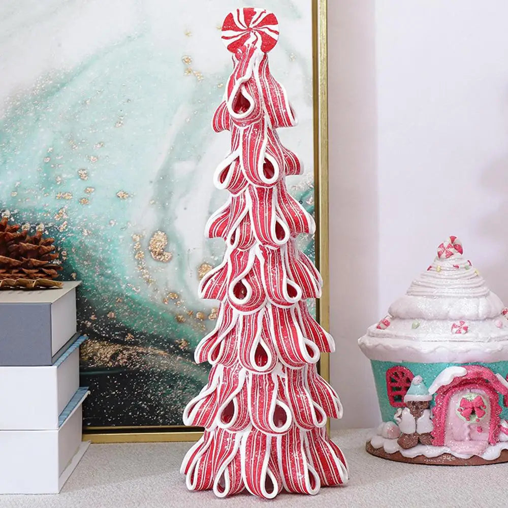 Mini Christmas Tree Decorative Miniature Christmas Tree Candy Cake Shaped Artificial Christmas Tree For Home Tabletop Decor