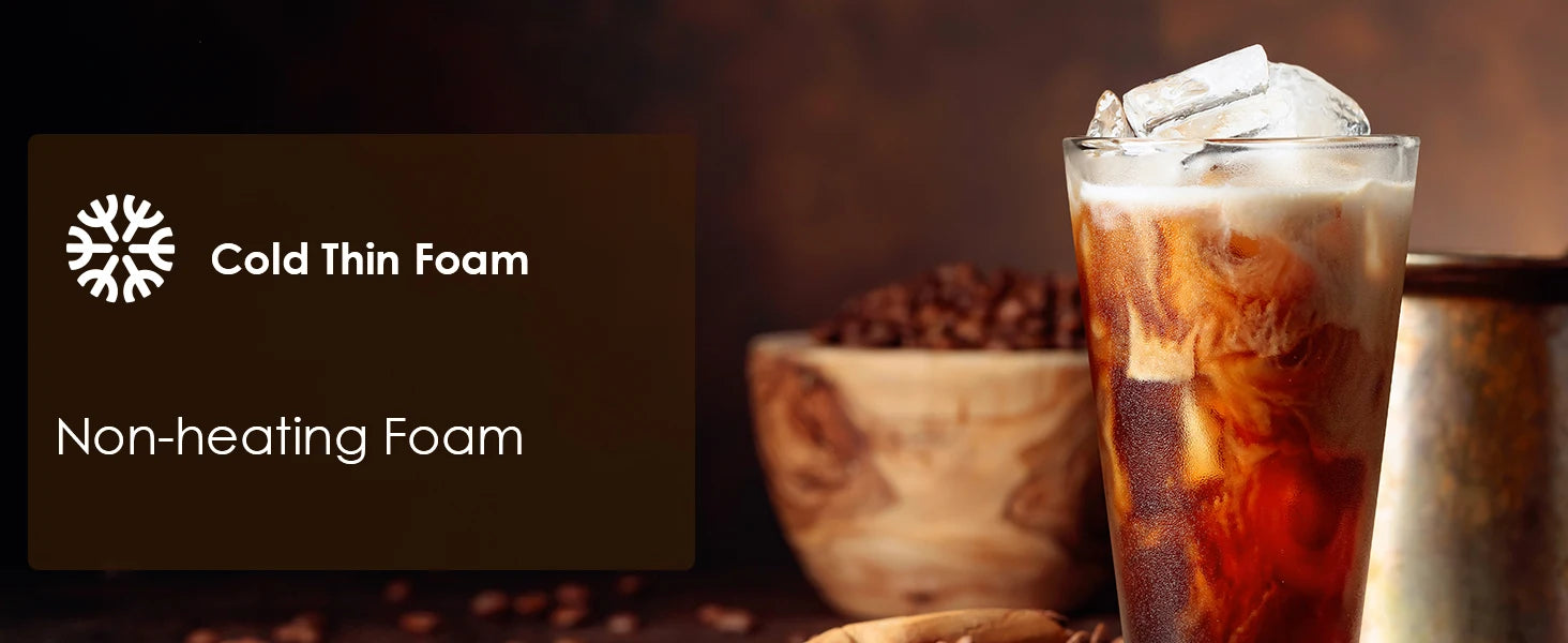 BioloMix 5-in-1 Smart Milk Frother w/LED Touch Display, Style Foam for Coffee & Lattes,Hot And Cold Foam Maker