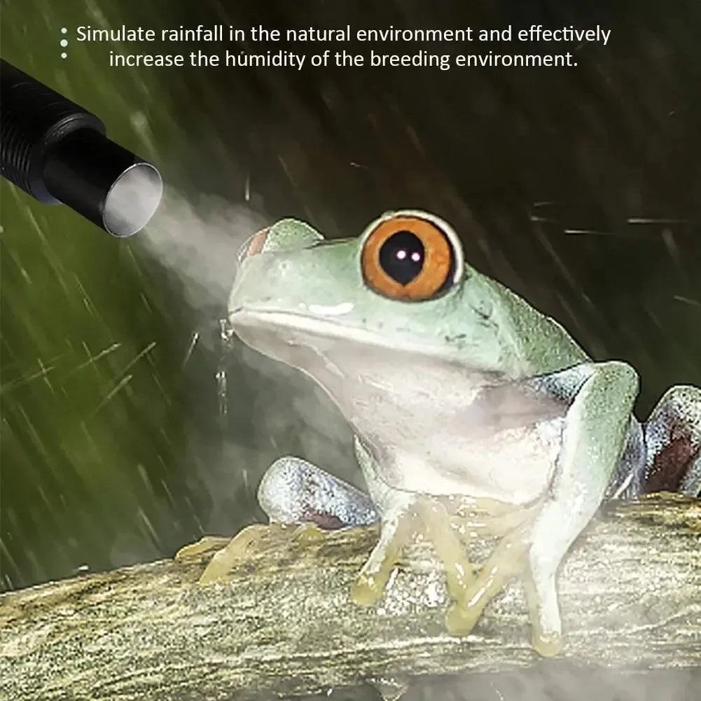 Reptile Fogger Humidifier Auto Shutdown Anti Dry Large Capacity for Turtle Chameleon Gecko Snake Terrarium Misting Machine