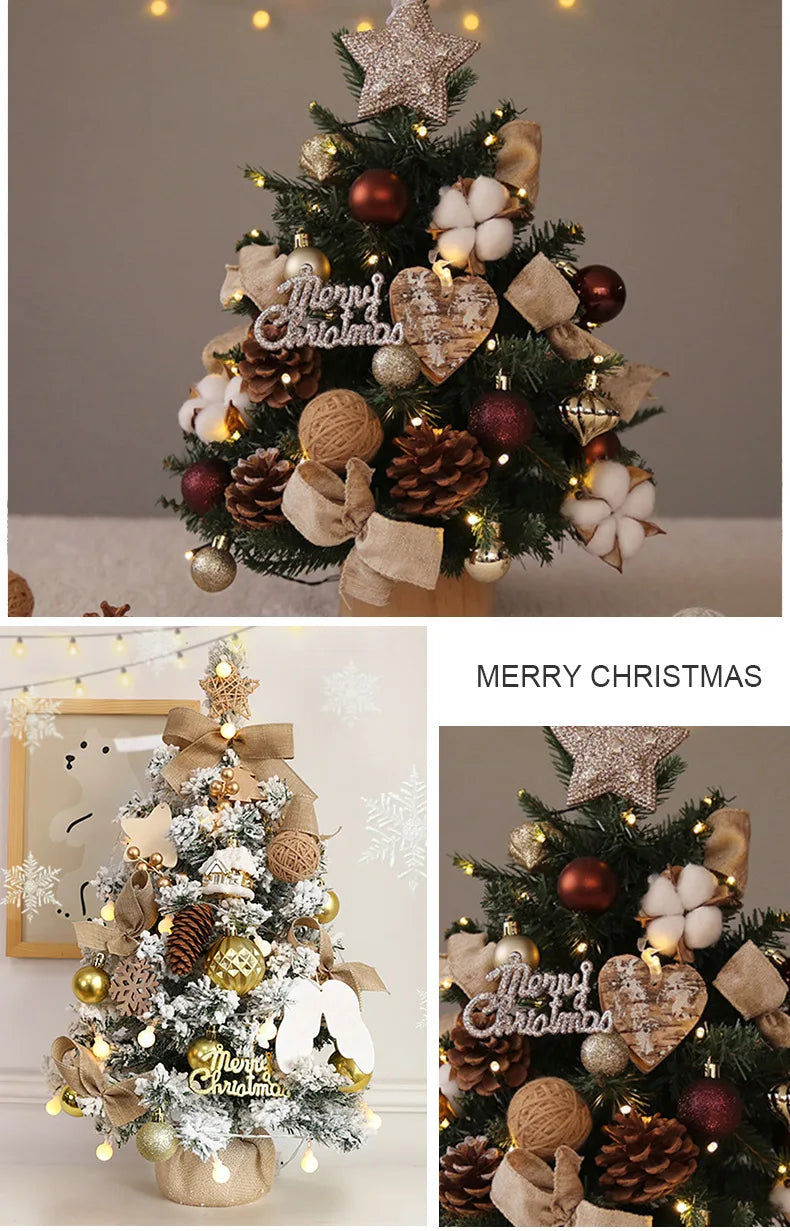 Popular Christmas Decorations DIY Small Christmas Tree 45/60CM Desktop Christmas Tree Ornament Window Decoration