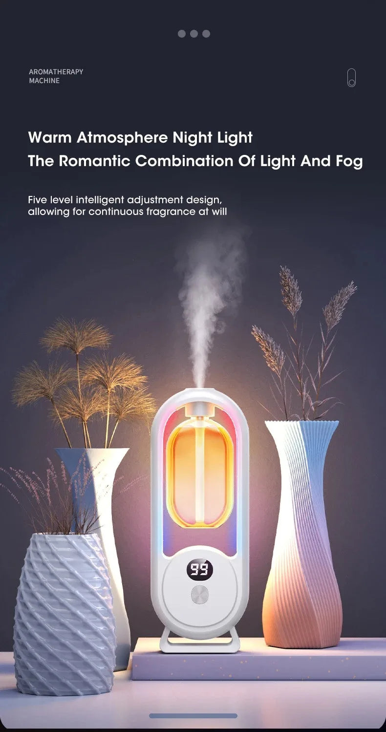 Automatic Nebulizer Essential Oil Diffuser Home Fragrance Machine Kitchen Toilet Deodorizer Perfume Scent Machine