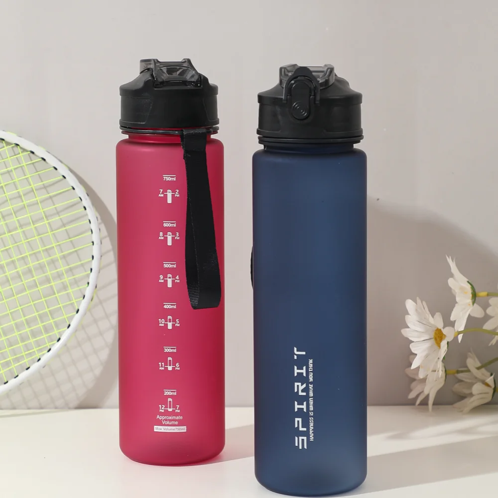 750ml Sports Water Bottle with Straw & Lock