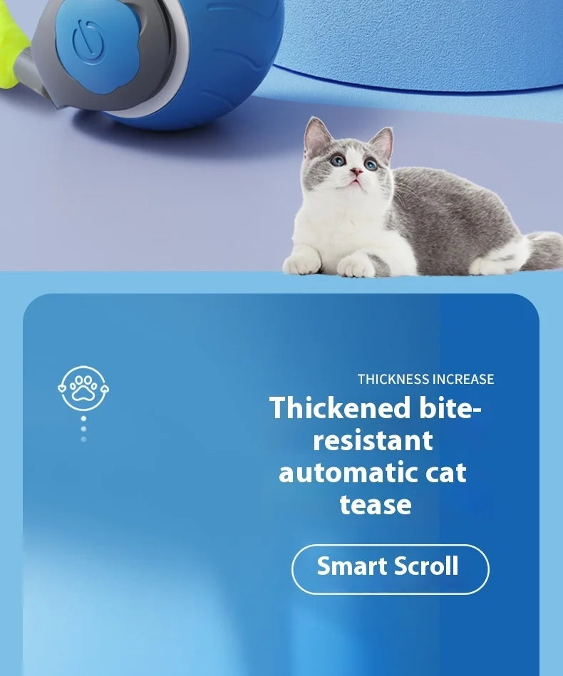 Smart Interactive Cat Toy Ball with Tail