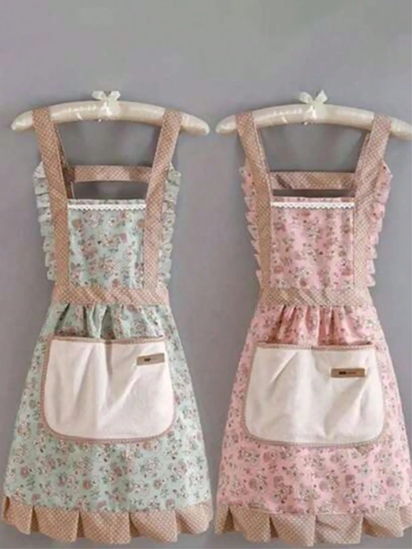 Home & Living, Kitchen & Dining, Kitchen Tools & Gadgets, Canvas Floral Hand Wipe Apron, Kitchen Home Cooking Oil and Stain Resistan