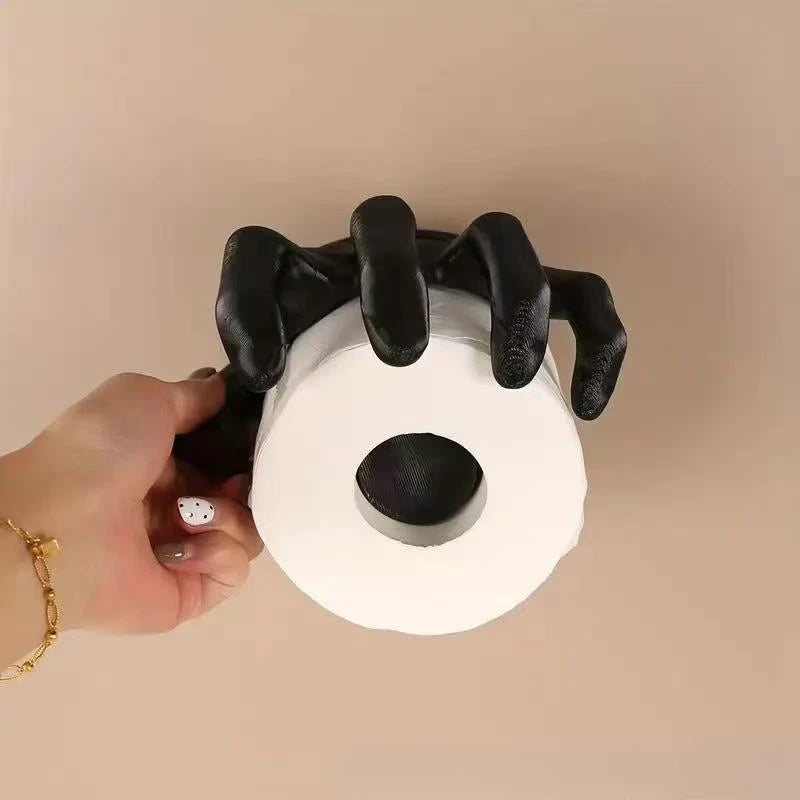 Art Hand Tissue Holder Indoor Desktop Decoration Resin Handicrafts Ornaments Creative Design Organization Storage Napkin Box