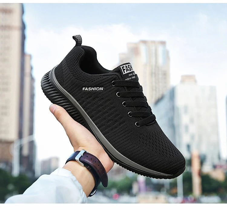 Men’s Lightweight Running Sneakers – Breathable Mesh Casual Shoes