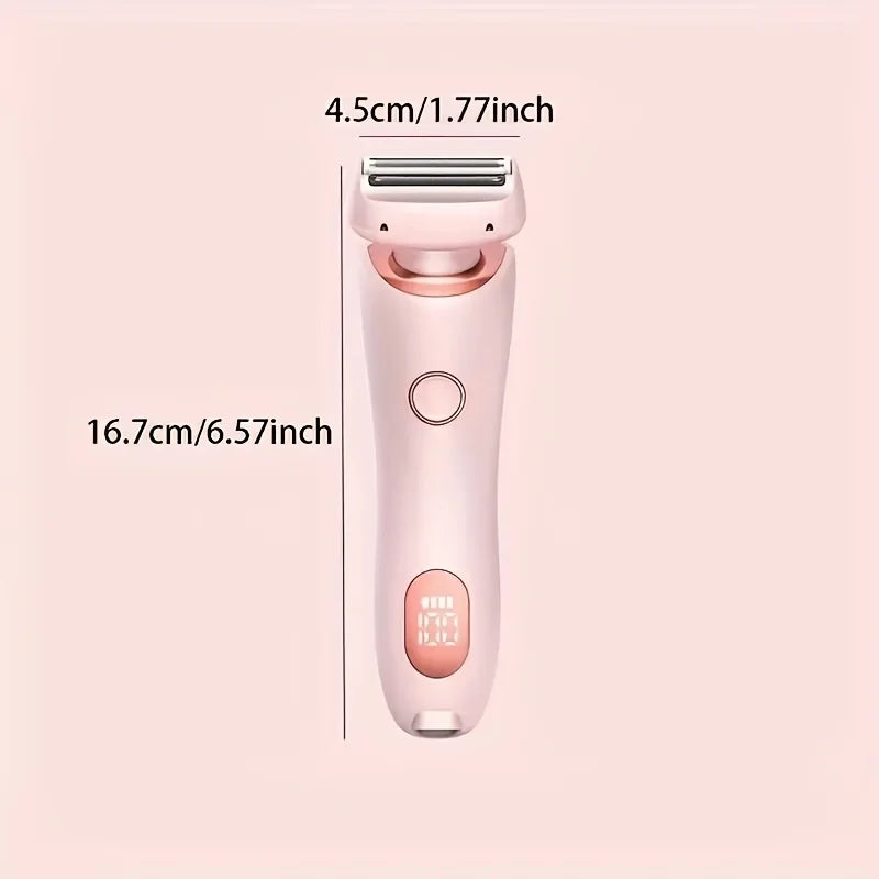 Electric Razors for Women 2 In 1 Bikini Trimmer Face Shavers Hair Removal for Underarms Legs Ladies Body Trimmer IPX7 Waterproof