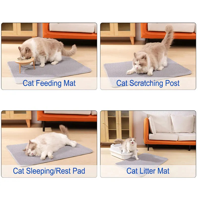 Waterproof Double Layer Cat Litter Trapping Mat