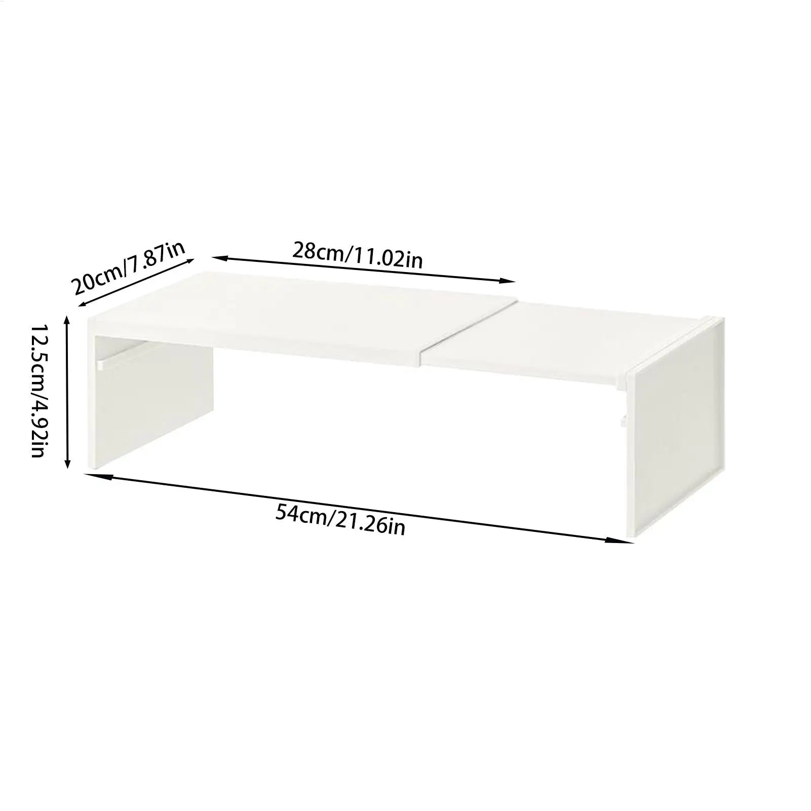 Expandable Kitchen Counter and Cabinet Shelf Space-Saving Stackable Layered Shelf Heavy-Duty Kitchen Storage Accessories for