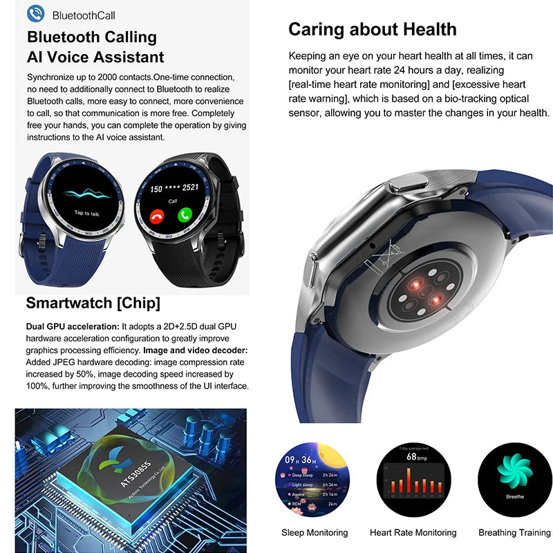 Watch X AMOLED Smart Watch with 32GB & Bluetooth Call