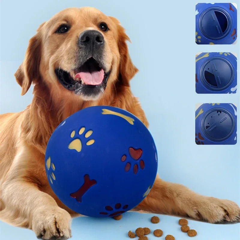 Slow Feeder Treat Ball for Dogs and Cats – Interactive Food Dispenser Toy