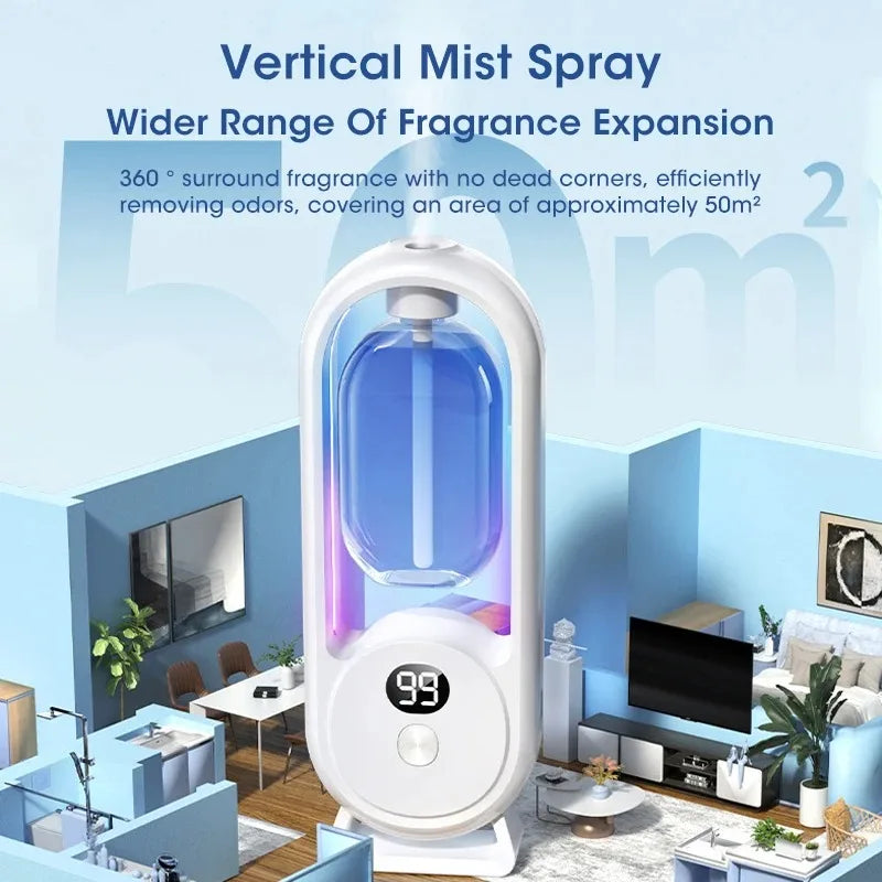Automatic Nebulizer Essential Oil Diffuser Home Fragrance Machine Kitchen Toilet Deodorizer Perfume Scent Machine