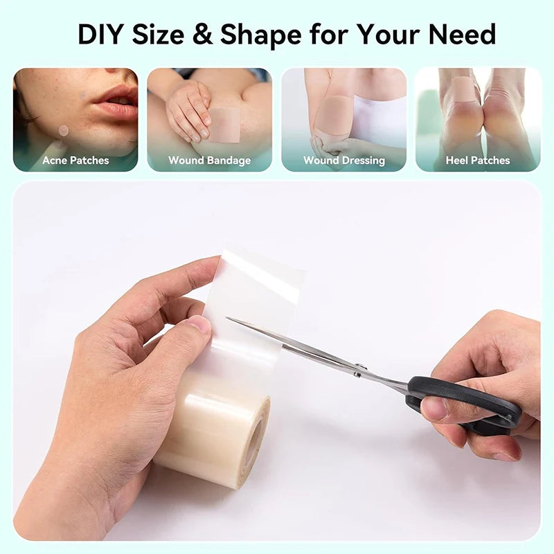 Bed Sore Bandages, Highly Absorbent Hydrocolloid Roll For Wound Care Hydrocolloid Patch Bandages With Self-Adhesive