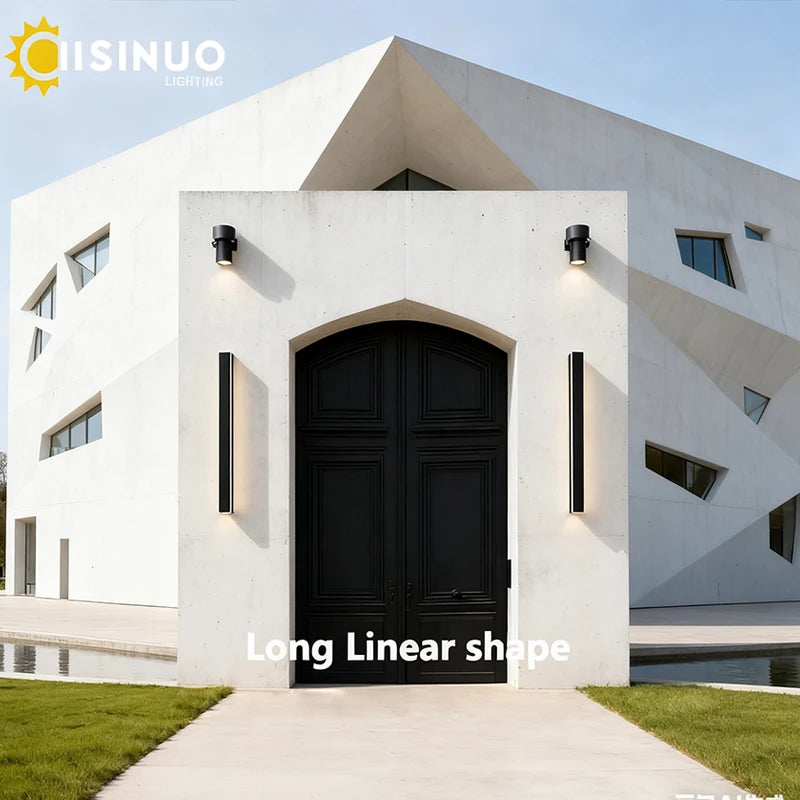 Waterproof outdoor wall lamp LED Long Linear lighting IP65 Aluminum for Garden Garage porch Sconces Fixtures 110V 220V Luminaire