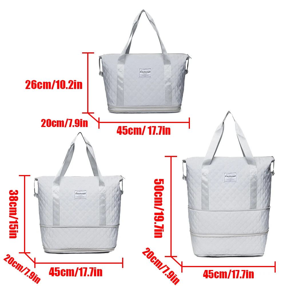 Travel Bag, Handheld Travel Bag, Large Capacity Expandable Fitness Bag, Outdoor Travel Luggage Bag, Storage Bag