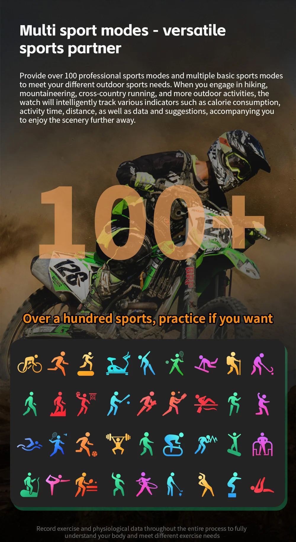 Fitness Smart Watch for Men with Heart Rate