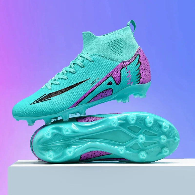 Men’s Soccer Shoes – High Ankle, Non-Slip, Ultralight Boots