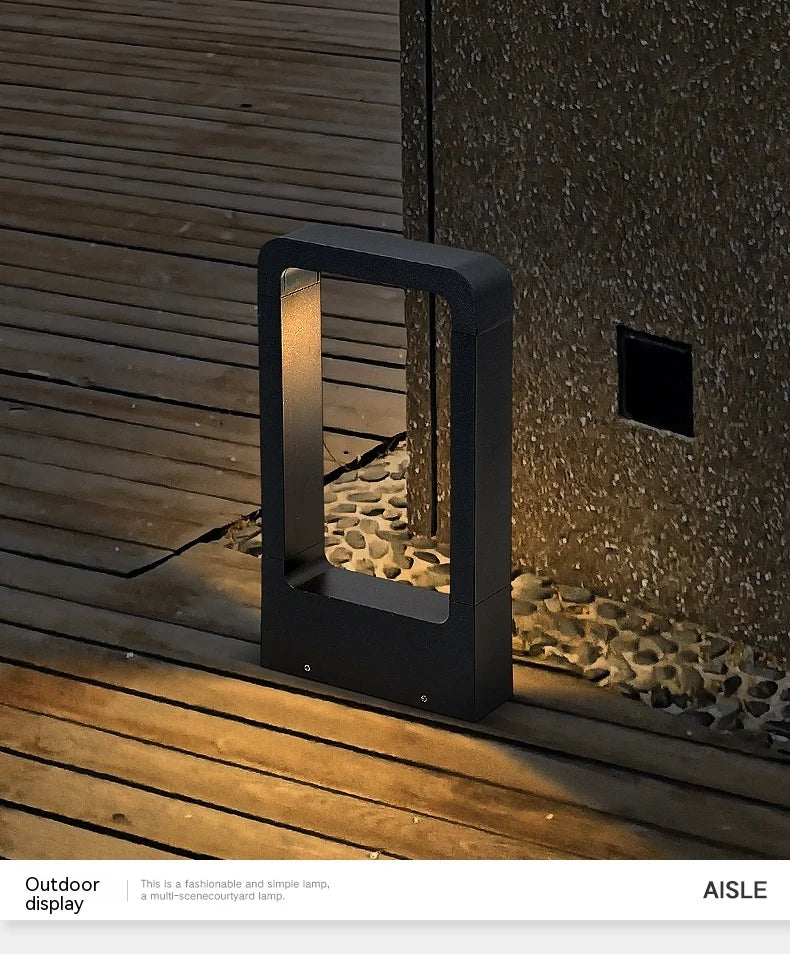 LED10W Lighting Lawn Lamp Outdoor Waterproof IP65 Aluminum Alloy Chinese-Style Arch Shape Park Villa Garden Landscape Decoration