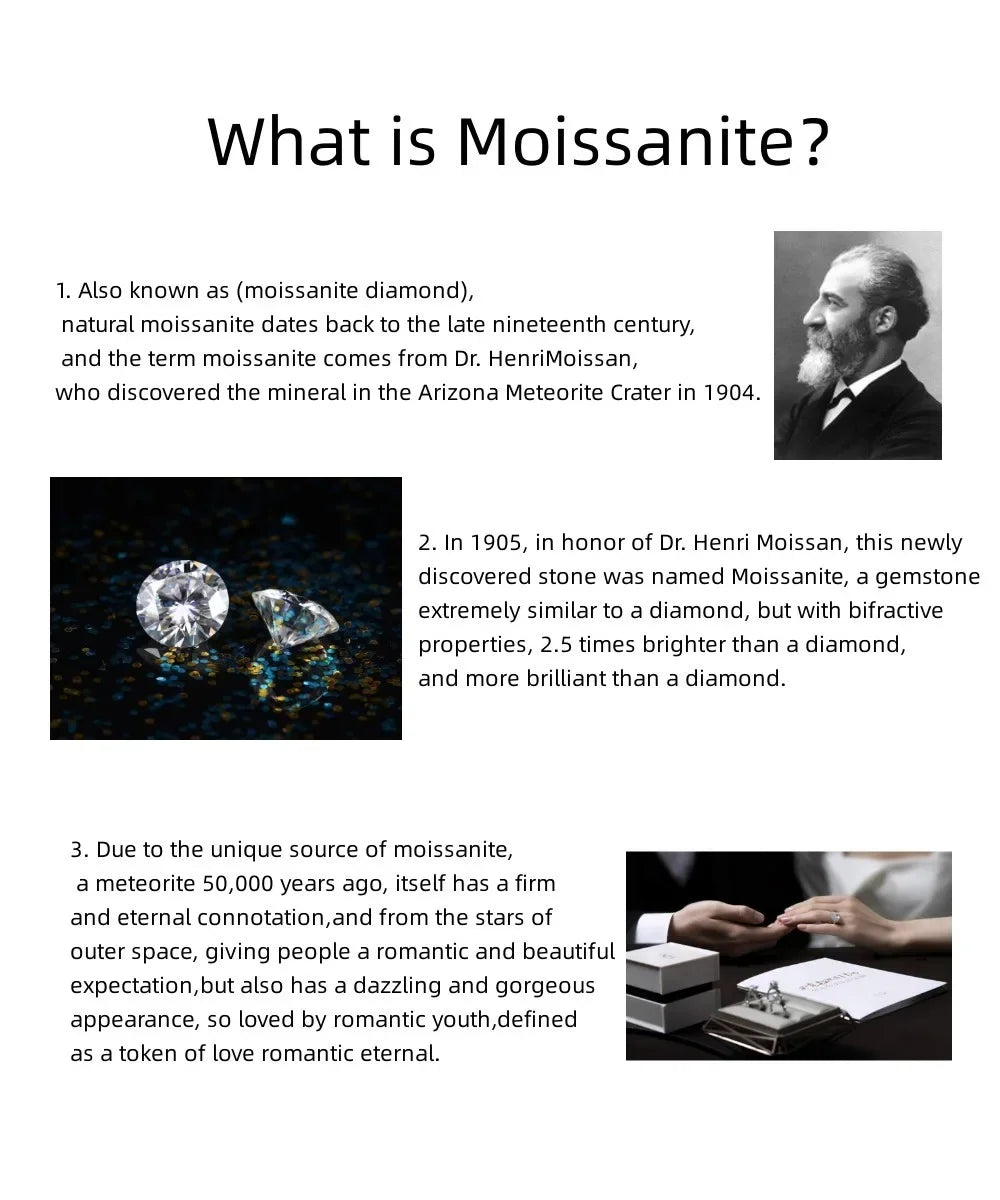 LinkerLove Half Eternity Moissanite Open Ring for Women Stackable Wedding Band S925 Sterling Silver Diamond Rings Jewelry Gifts