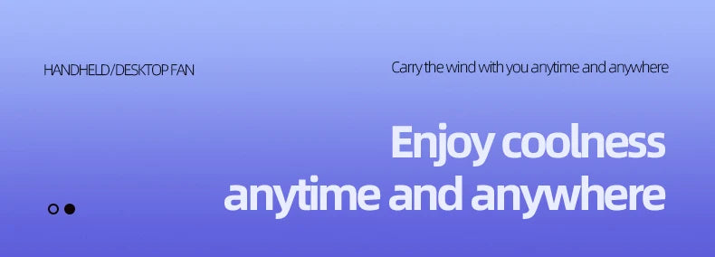 Mini Handheld USB Fast Charging Silent High-Speed Air Cooling Portable Fan Personal for Travel Outdoor Activities